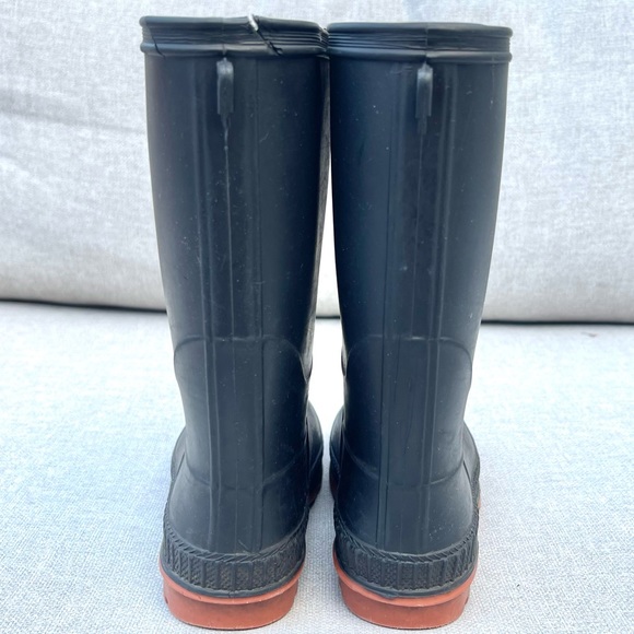 Kids Unisex Canada-made Waterproof Rubber Rain Boots, Black - size 10 - Picture 6 of 8